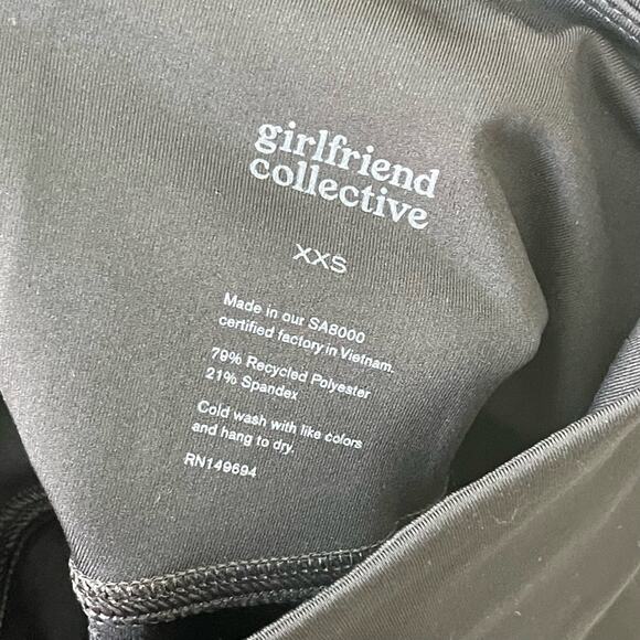 Girlfriend Collective Black High-Rise Pocket Bike Short Size XXS nwt - Picture 5 of 5